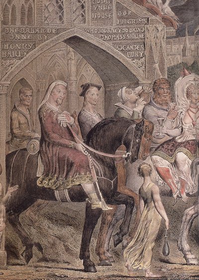 Blake-Cant-pilgrims-detalle-b Chaucer de William Blake